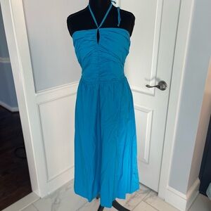 LOFT Blue Halter Sundress Sleeveless Resort Wear